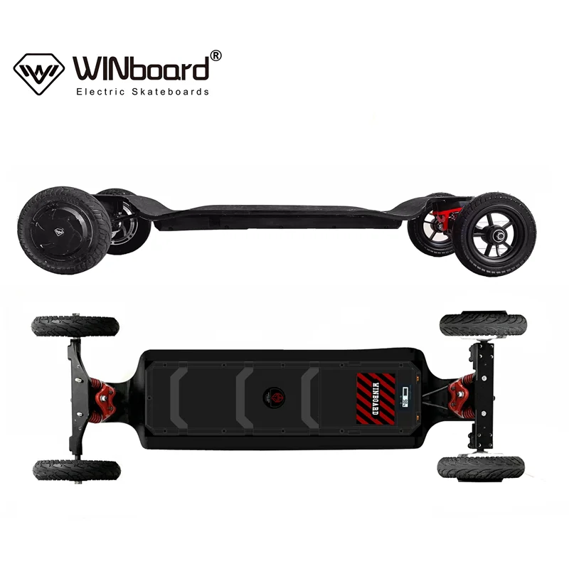WINboard X Off Road 14AH Battery 8 Inch Hub Motor Spring Truck Drop Deck Battery Indicator All Terrain Electric Longboard