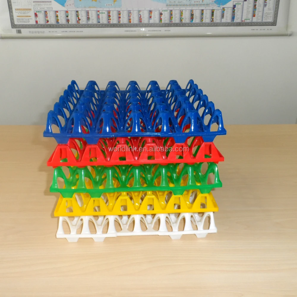 Recyclable Poultry Equipment-HDPE PP Material Plastic Egg Tray Used Poultry Eggs Food Blister Process Cartons Agriculture