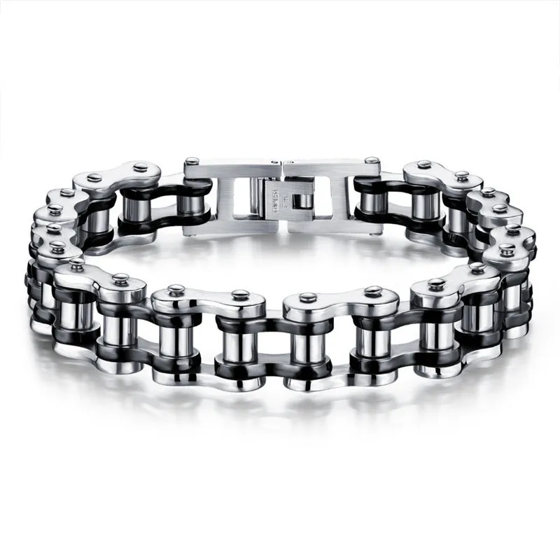 Wholesale 316L Stainless Steel Bicycle Motorcycle Chain Bracelet