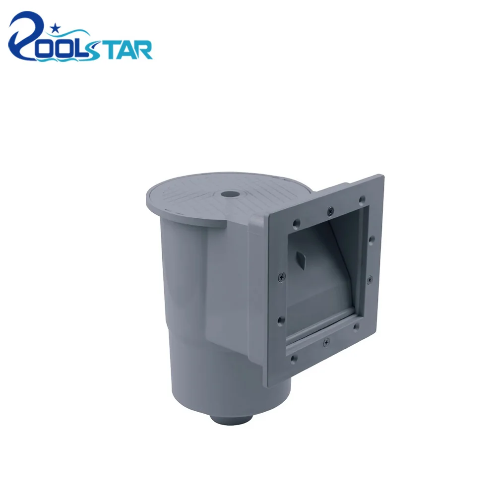 Complete above Ground Swimming Pool Skimmer P2001 Widemouth Dyna-Skim with Square ABS Filter for Square Shaped Pools