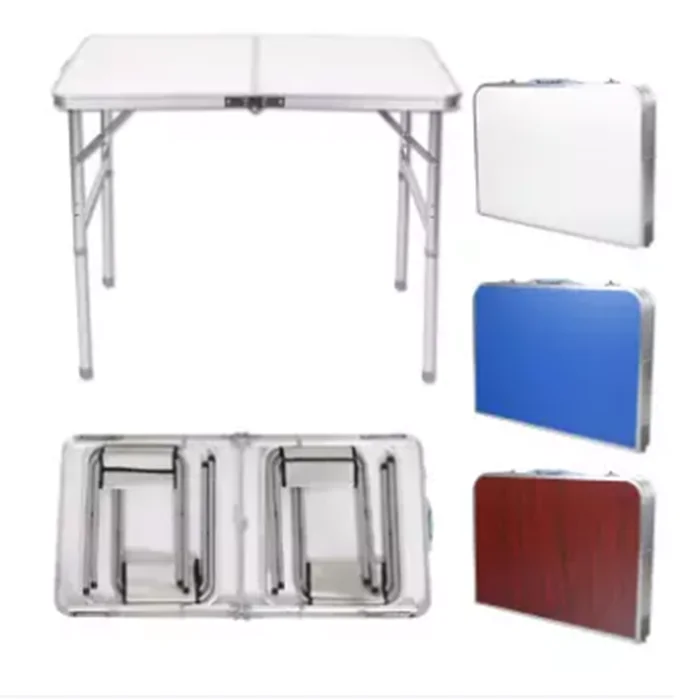 
Outdoor Aluminum Portable Folding Suitcase Camping Picnic Table 