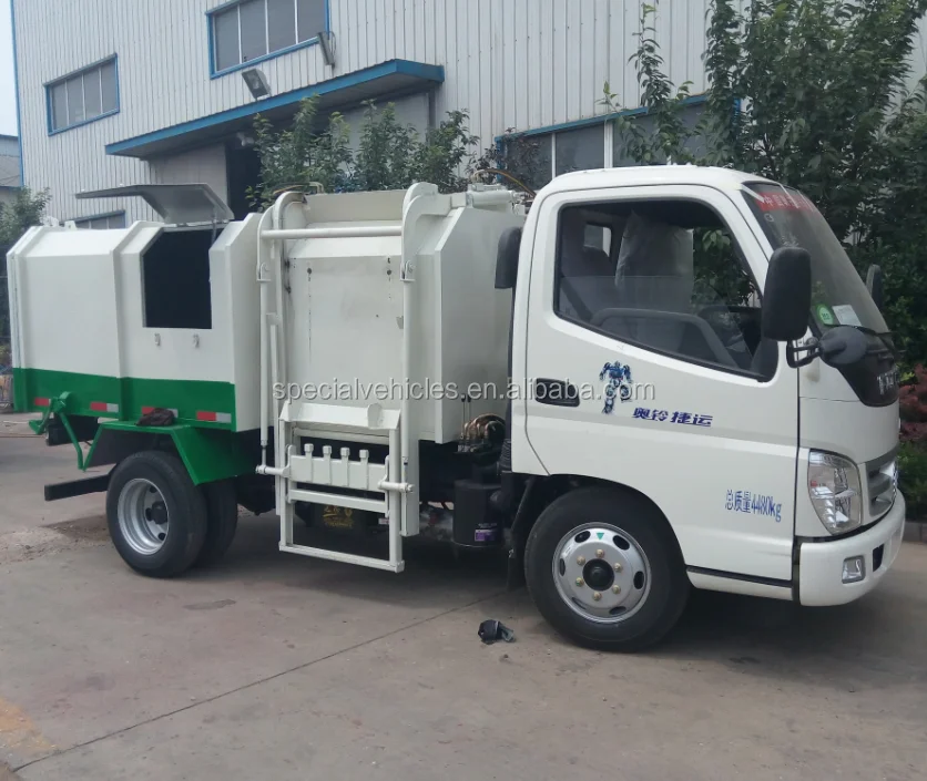 Новый самозагружающийся мусоровоз/боковые подъемные контейнеры, мусоровоз Ruvii, специальная марка для продажи