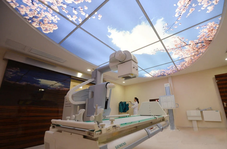 Безрамная световая панель, Офисная 3D фоторамка, потолочные обои с изображением синего неба, искусственное облако, светодиодное освещение