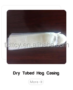 Quality Dry Hog Casing, edible natural sausage casing, factory supply