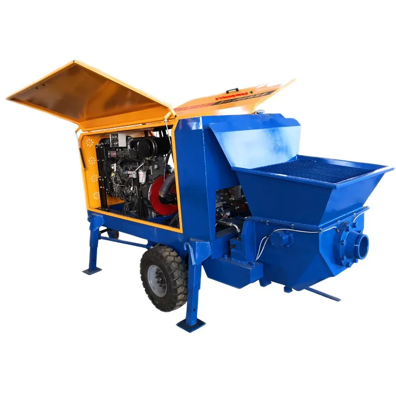High rise constructions Cheap cost effective mobile diesel concrete pump/small concrete pump machinery parts