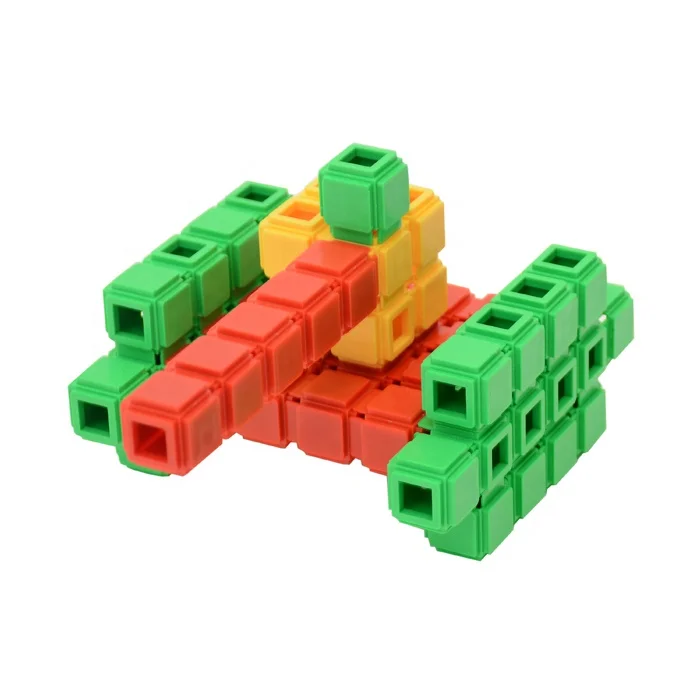 Plastic link toy kindergartens plastic connecting building blocks for kids