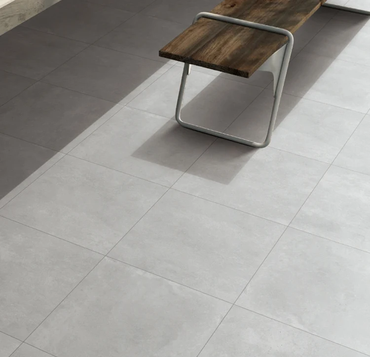 Heavy traffic driveway 2cm cement design outdoor porcelain floor tiles in grey EB26622