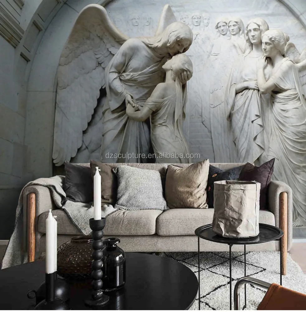 
modern art 3D fiberglass relief for decor 