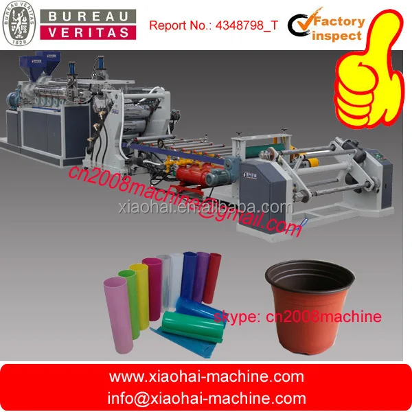 Single / Double Layer PP PS Plastic Sheet Extrusion Line