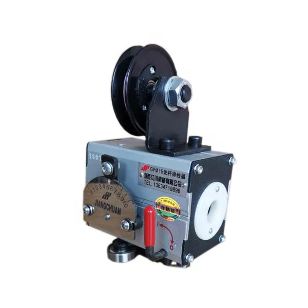 Wire spooling machine 100N axial force traverse linear drive unit with guide wheel
