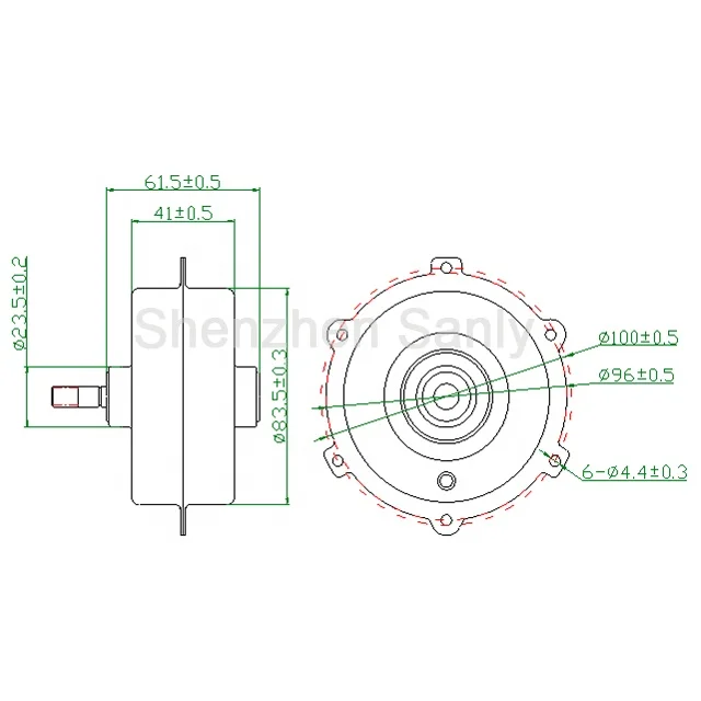 Cheap Price Power 24V Brushless Dc Motor With Power Wheelchair Motor