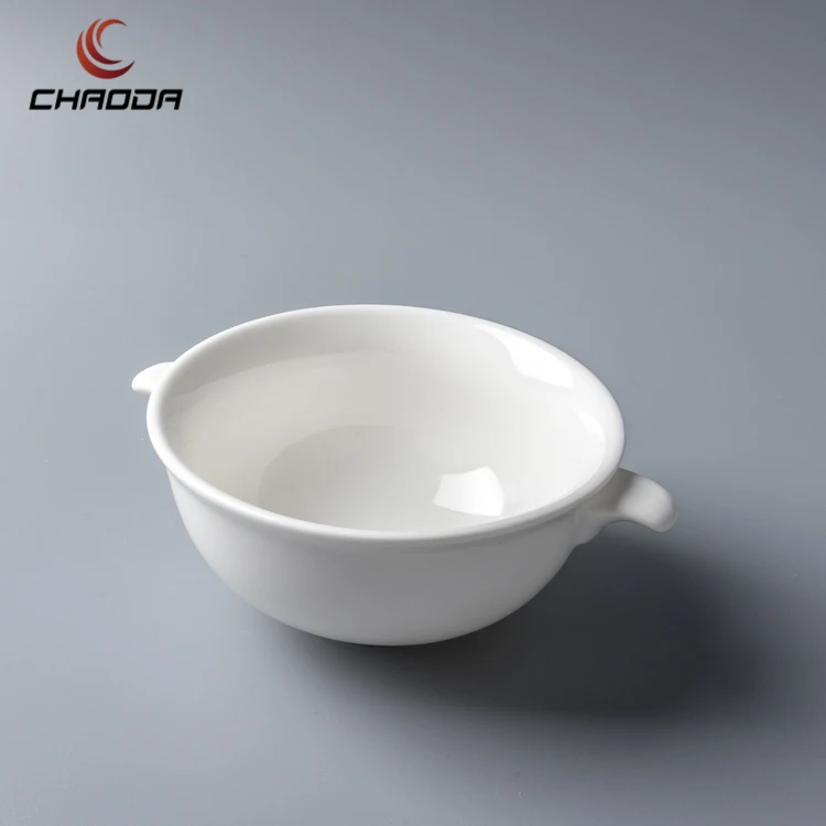 Круглая Миска 200 мл с крышкой, кастрюли для супа, для продажи, миска для пара, керамические сервировочные миски из белого фарфора, кастрюля для медленного приготовления тушения