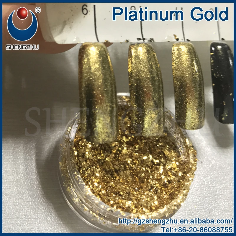 Nail Art Золотой Фольги Хлопьев