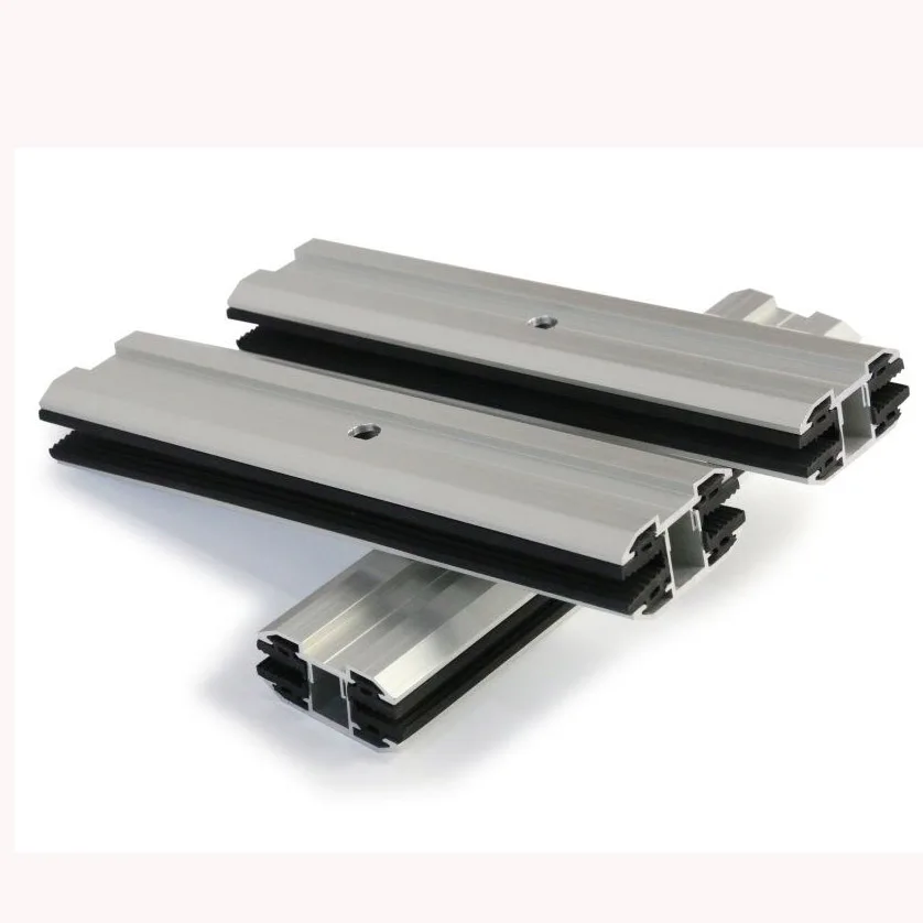 Wholesale high quality Frameless Panel Solar Clamp Black/Silver Color