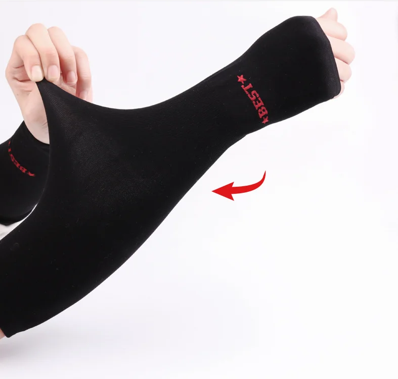 
Latest Outdoor Sports Riding Running UV Sun Protection Arm Sleeves Gloves Golf Sunscreen Arm 