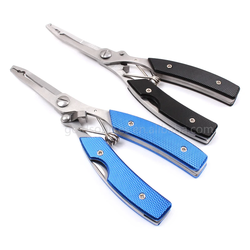 High Quality Messy Flower Aluminum Handle Fishing Pliers Stainless Steel Fishing Hook Remover Line Cutter