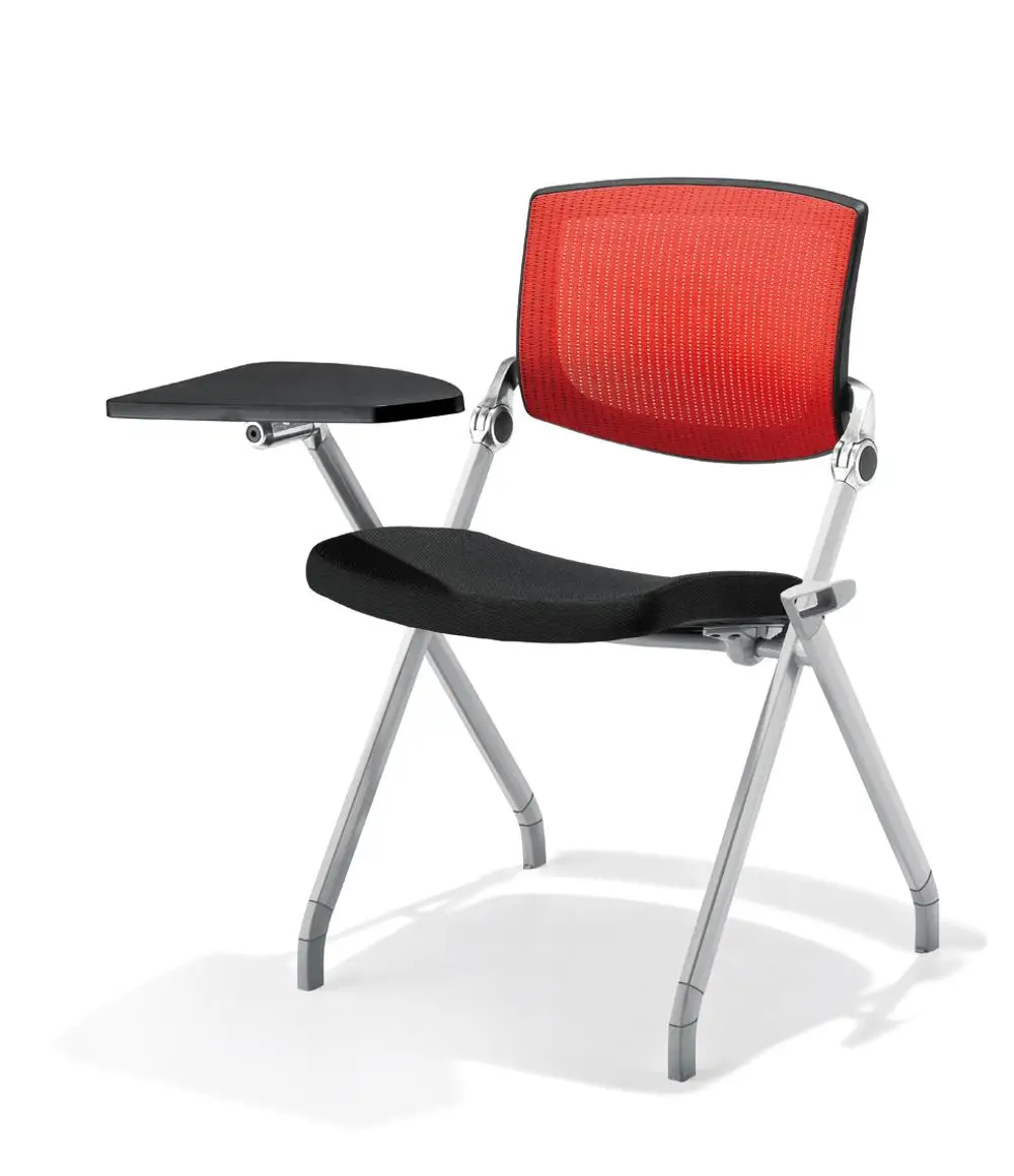 Office Mesh Chair Foldable Training Chair Seminar Chair Movable with Wheels