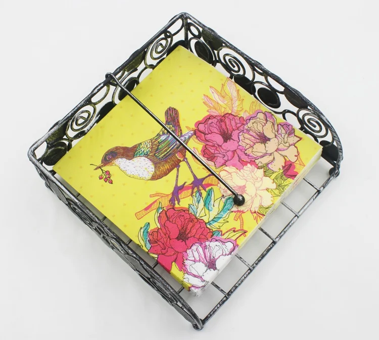 Paper Napkin Bird Event & Party Pink Turquoise Tissue Napkin Supply Decoration Paper 33cm*33cm Or Custom Napkins