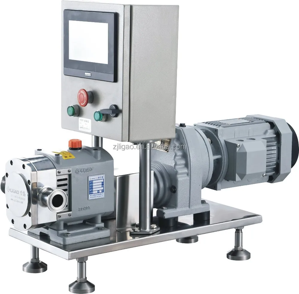rotary lobe pump for food industry with sanitary stainless steel head