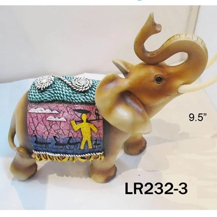 Gorgeous polyresin indian elephant decoration