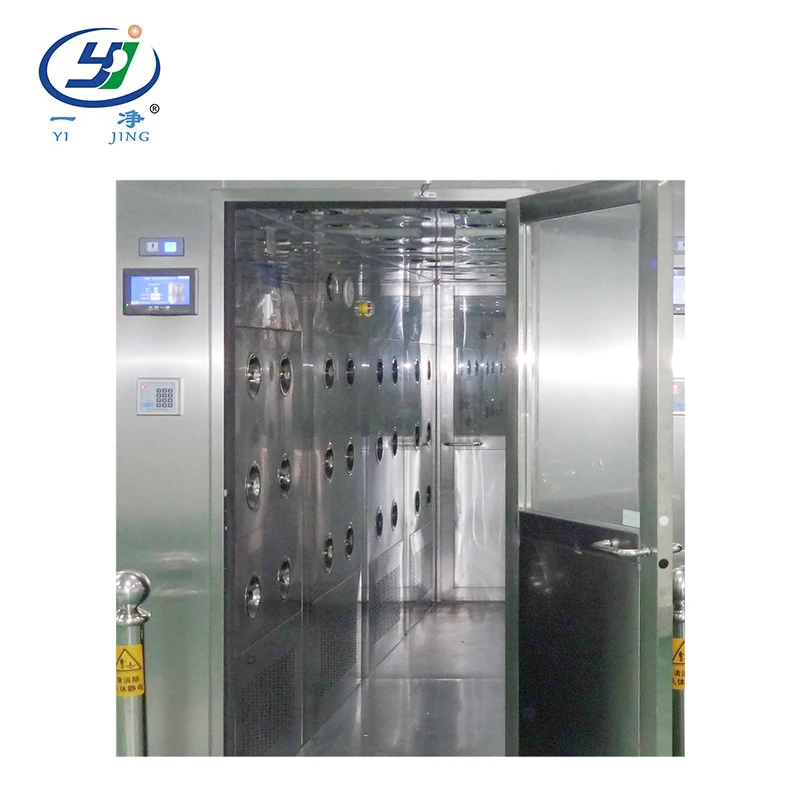 For factory four - person stainless steel air shower cleanroom project