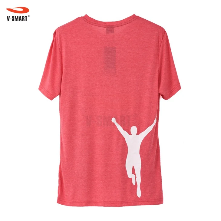High quality Custom Printing Tri Blend 50% Polyester 25% Cotton 25% Rayon Soft Logo Quality Low Price Gym Wear Running T Shirt
