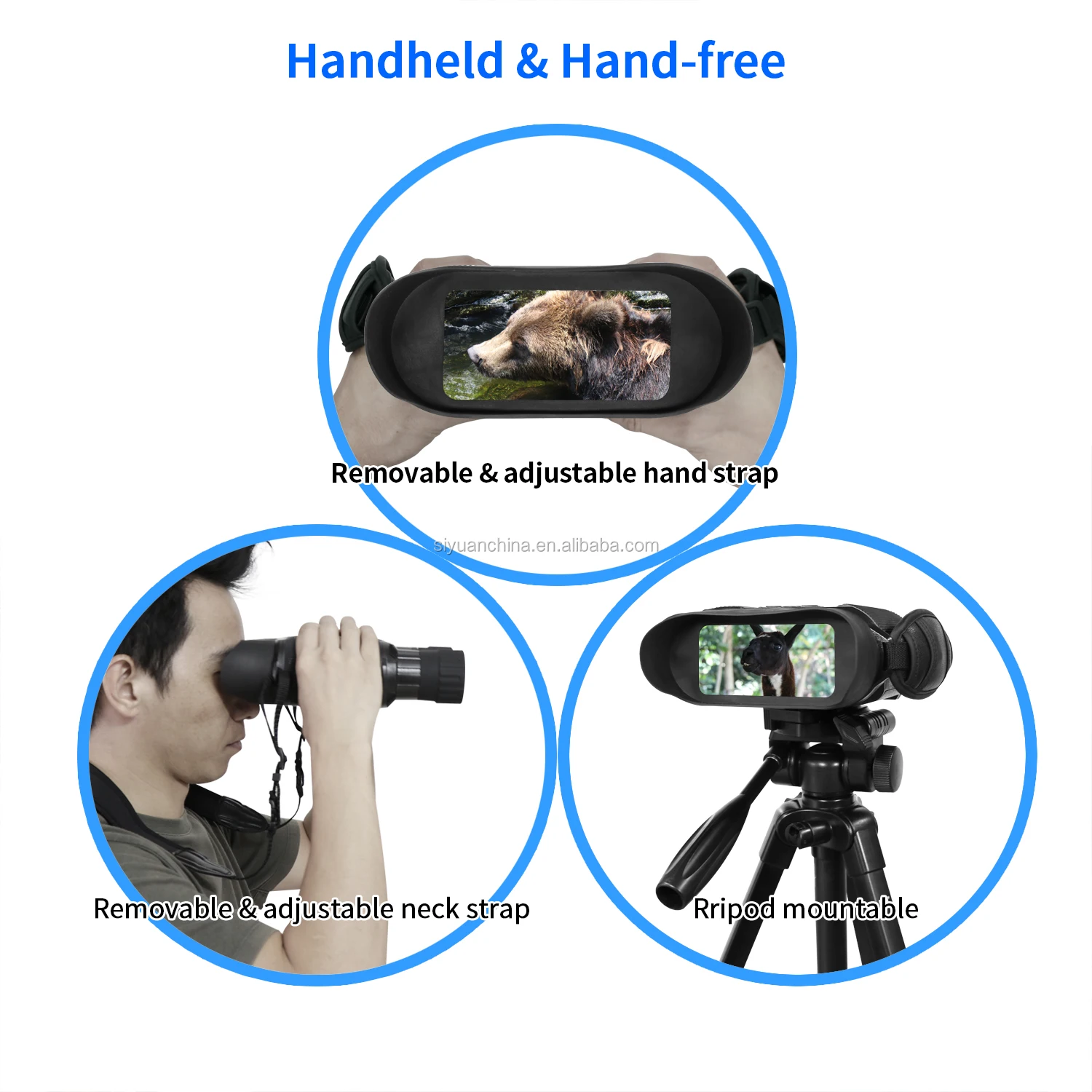 Bestguarder 4.5-22.5 x 40 Digital Night Vision Binocular with 4'LCD display for night hunting 350M