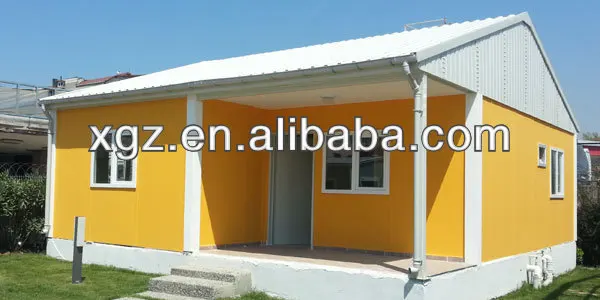 Frame Prefab House Villa for Sale Light Steel Sandwich Paneldoor Design as Your Request  Two Layer Paint