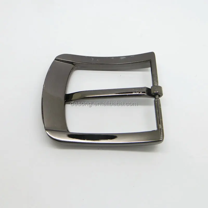 Fabric canvas blank antique brass belt buckle with pin