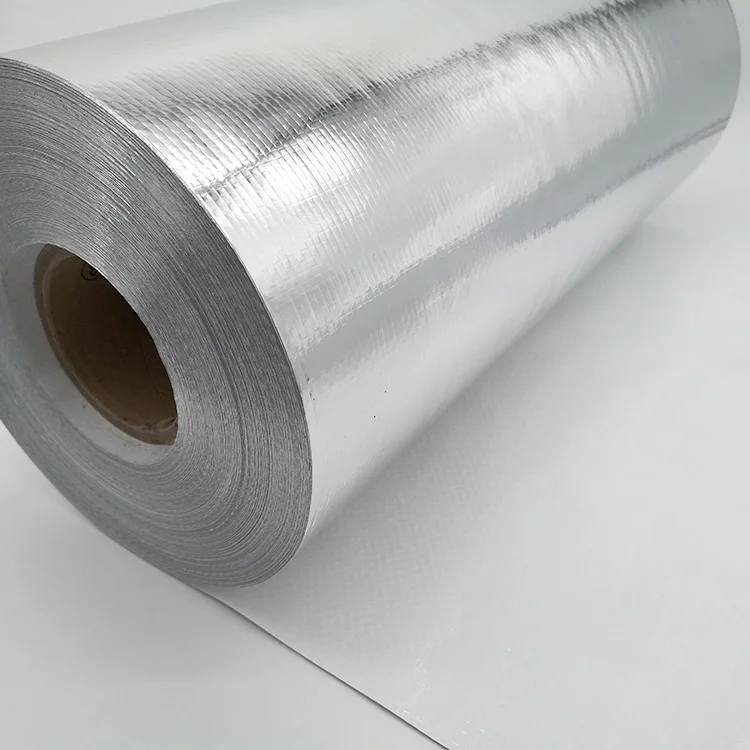 oxygen barrier single side aluminum film coated woven fabric