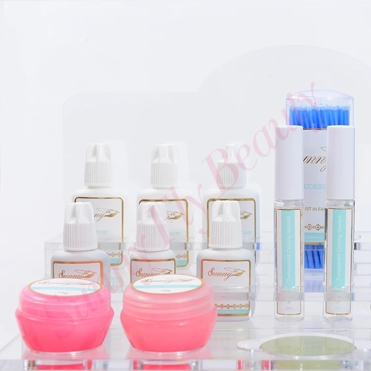 Акриловый косметический футляр для наращивания ресниц с личным логотипом