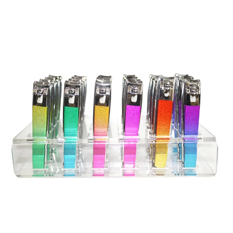 
Carbon Steel Colorful Gradient Painting Nail Clipper Set 