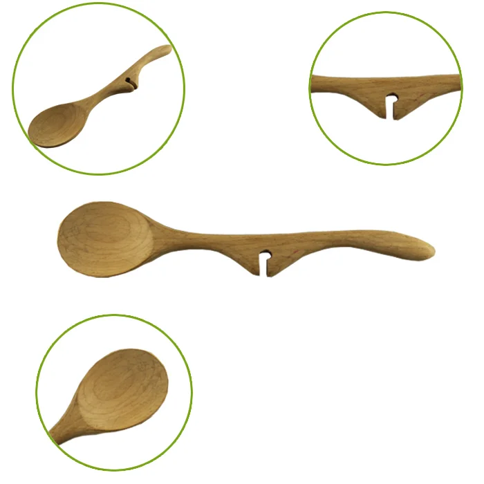 Hot selling wooden lazy kitchen spoon