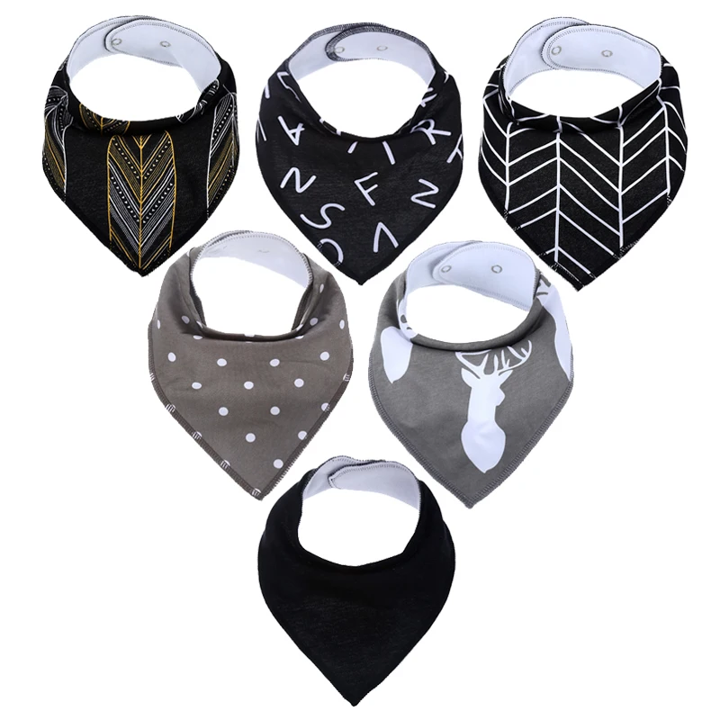 Хлопковые детские банданы, Слюнявчики с прорезывателем, треугольные детские нагрудники для младенцев, Белые Простые, детские нагрудники, упаковка