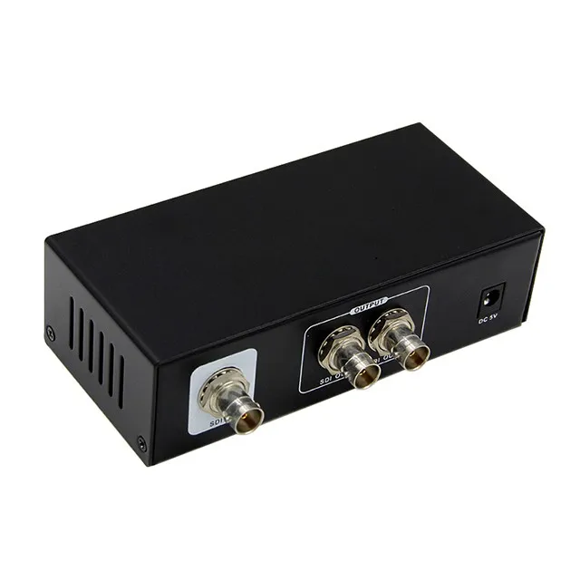 Factory Price in China 1 input 2 output Audio Video Splitter 2 way SDI Splitter Distribution