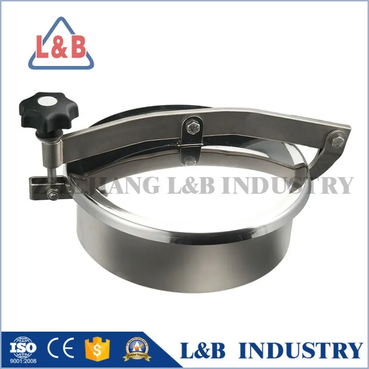SS316 sanitary stainless steel tank hatch cover