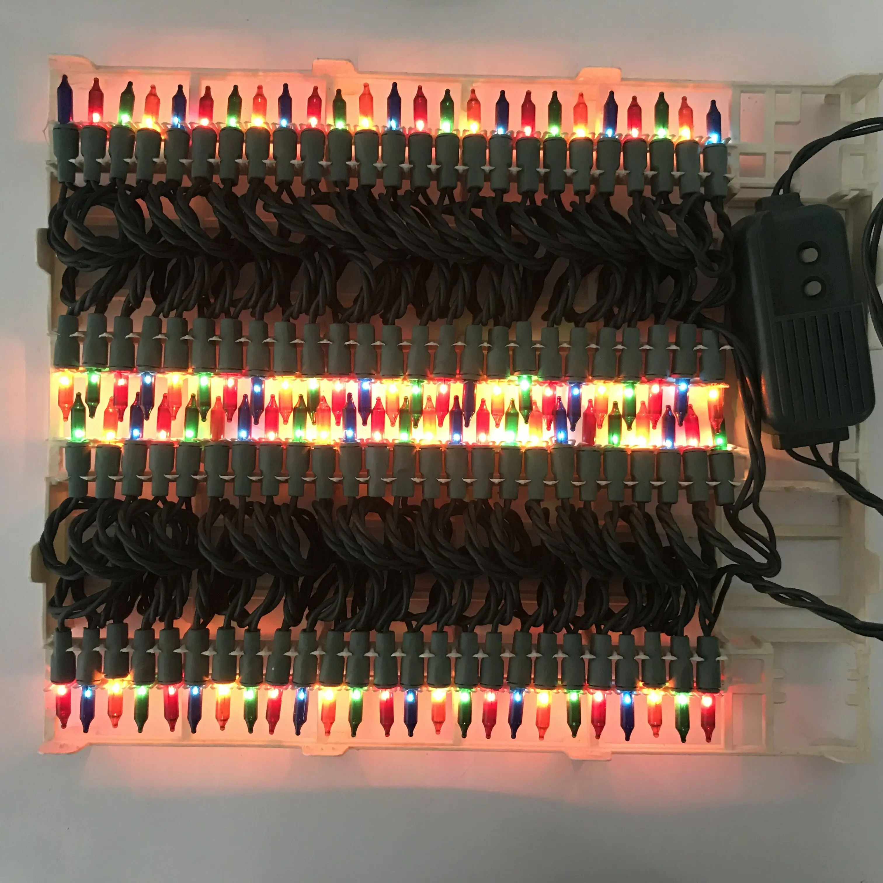 Hot Sale Outdoor Christmas 140Lt  Mini Clear Bulb Light Chase Set In Tray Multifunction Lights String Holiday Party Decoration