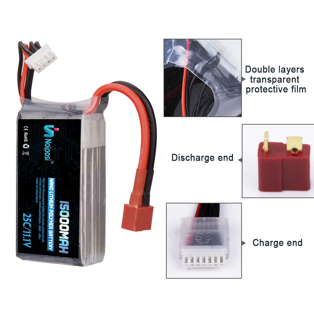 Great power 60c 3S 15000mAh 11.1v lipo rc lithium polymer battery