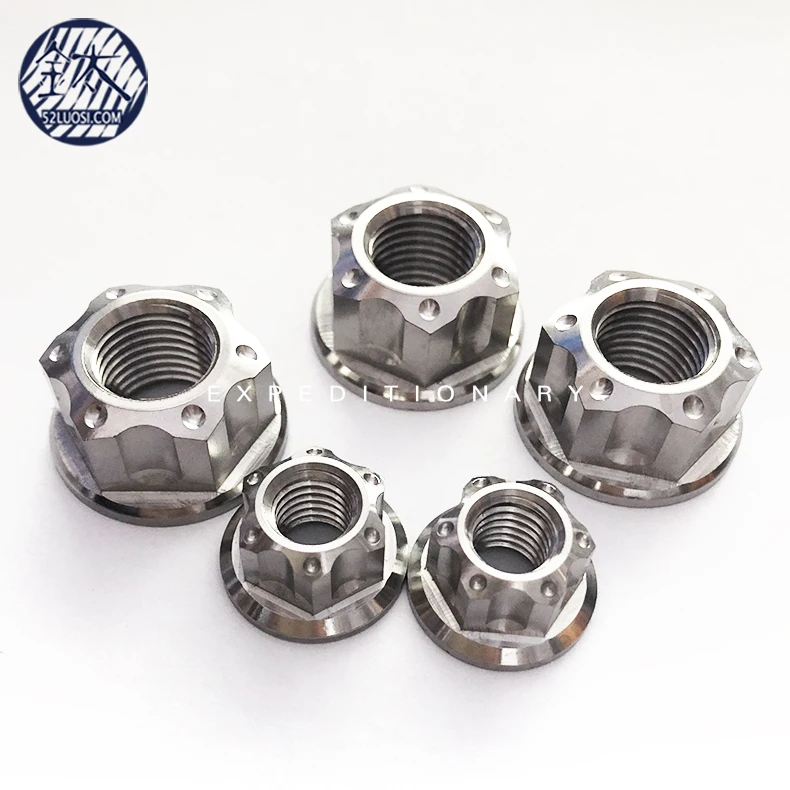 Gr5 M16 титановая гайка Flang 12 точек для мотоцикла