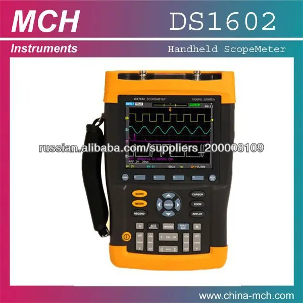 новой DS-1602 цифровой переносной мультиметр метр сферу цифровой осциллограф 60 МГц частоты метра 2 двухканальной 500MS / с выбо