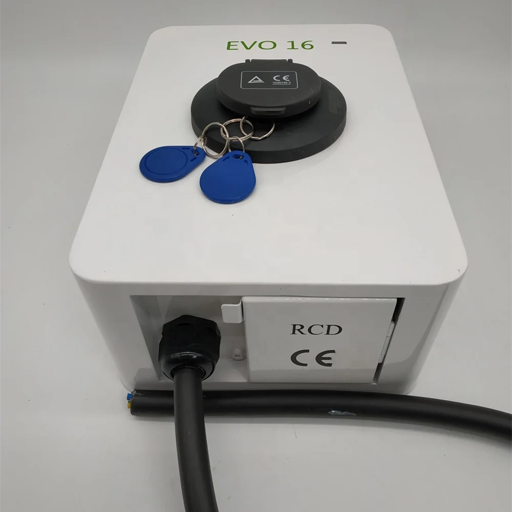 Зарядное устройство для электромобилей, 3,3 кВт, 230 В, 16 А, зарядная станция для электромобилей переменного тока с разъемом типа 2 и RCD типа B, зарядная батарея для электромобилей, OEM