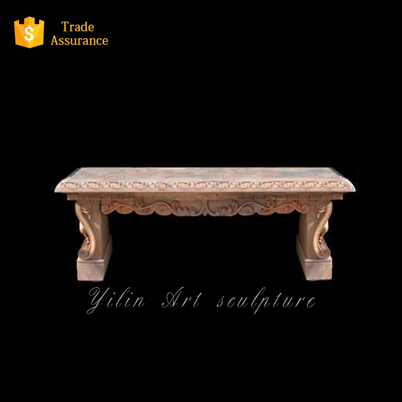 Natural Granite Garden Bench Carving (YL-S018)