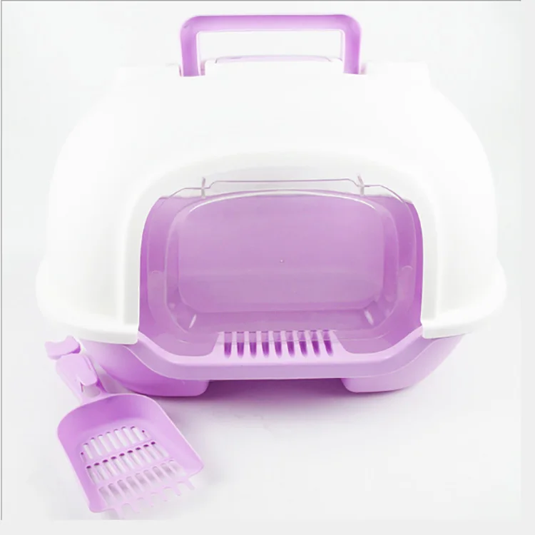 2020 hot selling waterproof hooded cat litter pan cat litter box cat toilet