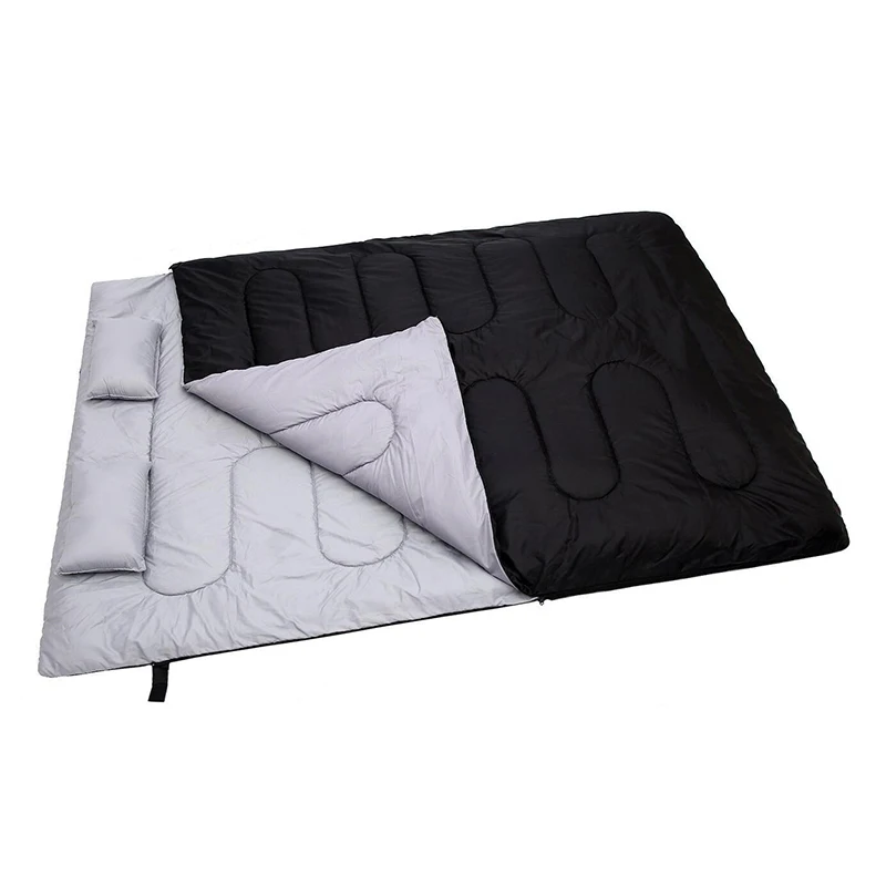2 people Camping double cotton Sleeping Bag With Compression Bag