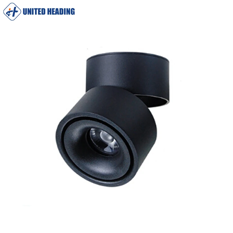 New arrival foldable surface mounted LED ceiling spotlight Commercial using 360degree rotated Aluminium led track spotlight