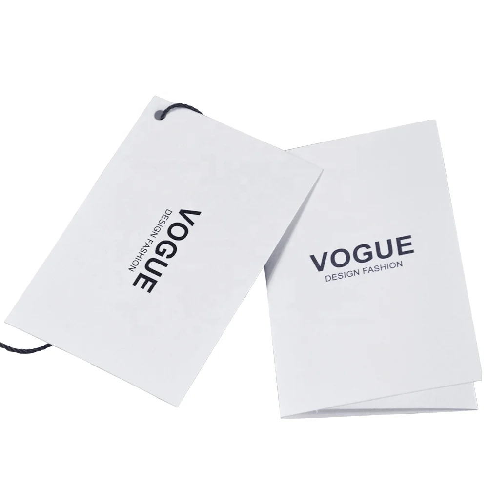 New Design Wholesale 400 gsm Art Folded Paper Hang Tag