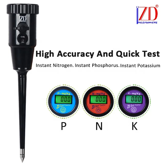 High accuracy soil fertility NPK pH EC Temp and humidity sensor tester