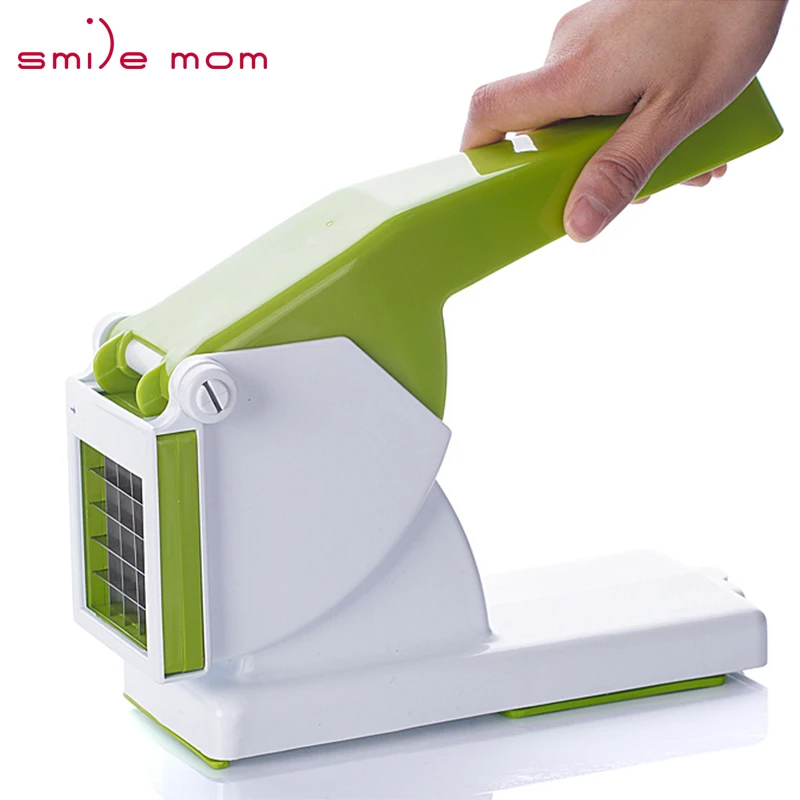 Smile mom Multifunctional French Fries Maker Hard Vegetable Fruit Dicer Hand Potato Chipper Mash Potato