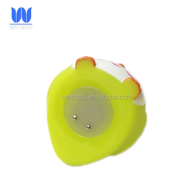 Plastic small farm animal led bath owl light up floating toy