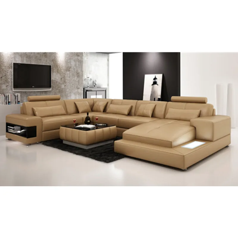 2018 Latest Moroccan Designs Living Room Furniture U Shape Sofa Set